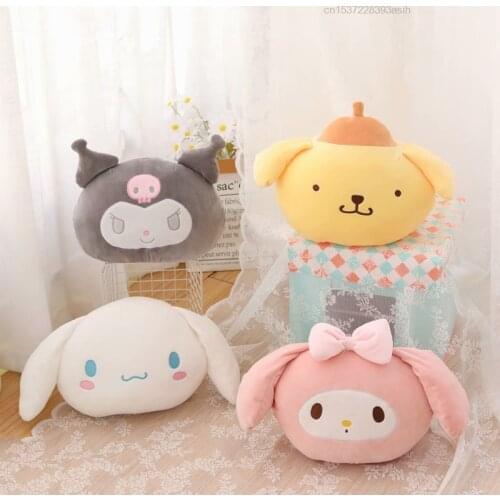 30cm Sanrio My Melody Kuromi Cinnamoroll Pom Pom Purin Stuffed Plush Doll Toys Kawaii Cartoon Cute Gift For Kid Gift Peluche Toy