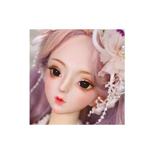 FULL SET 60cm Tall pvc Doll 1/3 Girl Bjd Ruolin Gift Box Handdraw Makeup Best Gift Wig Clothes All Included Adult Kid Present