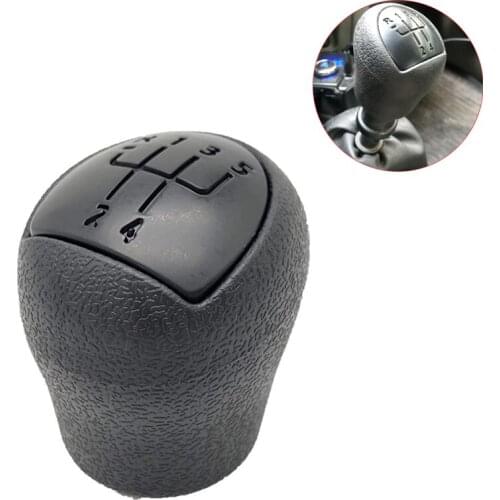 For Renault Clio Kangoo 5 Speed Gear Lever Stick Shift Knob Durable Rubber Gear Shifter Knob Head 2006 2007 2008 Black
