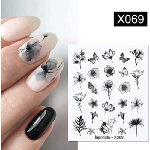 Water Stickers For Nails Water Decal Nail Art Flowers And Leaves Sticker Nail Stickers Nail Art Decorations Manicure Sliders