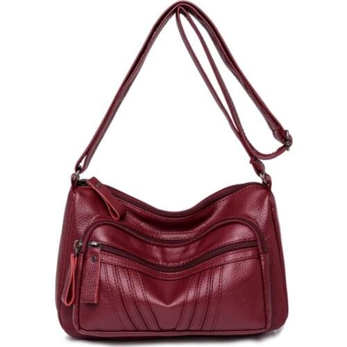 2021 Crossbody Bags for Women Leather Messenger Bags Sac A Main Women Soft Leather Handbags High Quality Vintage Shoulder Bag