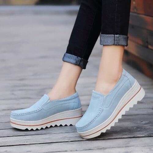 Women Casual Shoes Loafers New Round Toe Solid Female Sneakers Breathable Women Shoes Flats Plus Size Zapatos De Mujer 699