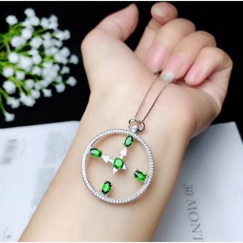 Natural diopside necklace, popular party jewelry, 925 silver design,Clocks and watches