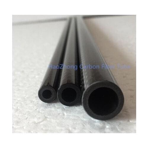 1-4 pcs 30 MM ODx 20MM ID Carbon Fiber Tube 3k 500MM Long(Roll Wrapped)carbon pipe / Tubing / pipe / shaft 30*20