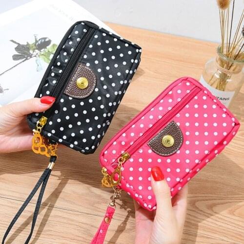3 Zippers Lady Purses Women Wallets Brand Clutch Coin Purse Cards Keys Money Bags Canvas Short Woman Girls Wallet Handbags Burse