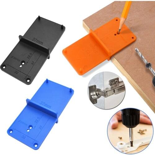 35mm 40mm Hinge Hole Drilling Guide Locator Hole Opener Template Door Cabinets DIY Tools For Woodworking Hand Tools Set