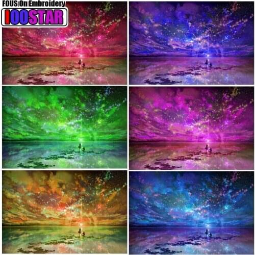 5D DIY square diamond painting mosaics love the sky rhinestone embroidery cross stitch fantasy sky home decoration gifts RG0002