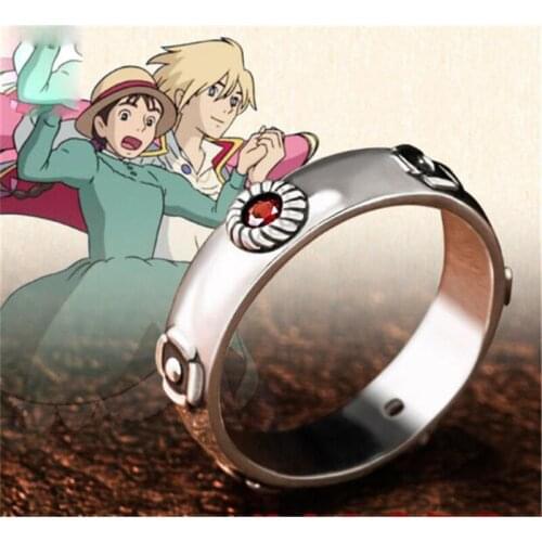Anime Howls Moving Castle Ring Sophie Lover Cosplay Christmas Gift Jewelry Ring Halloween prop Ring S925