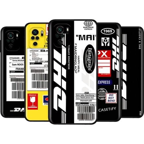 Dhl Express For Xiaomi Redmi Note 10S 10 9 9S 9T 8T 8 7 6 5 Pro Max 5A 4X 4 5G Soft Silicone Phone Case