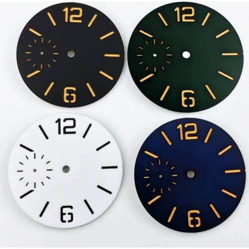 38.5mm watch dial watch parts replacement fit 6497 hand winding movement