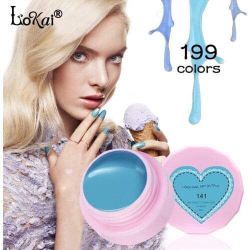 2018 Lokai 6ml UV Gel Nail Polish UV LED Nail Gel Blue-Color Item Professional Fingernail Polish Lacquer Gelpolish Varnish