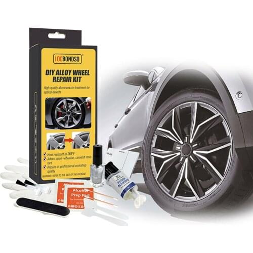 Aluminum Alloy Car Wheel Repair Kit Washable Auto Wheel Rim Repair Tool Set Dent Scratch Professional Repair Tool