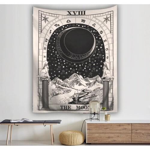 Wall Hanging Tarot Tapestry The Lovers The Devil Tapestry Polyester Fabric Tapestries Blanket Bedspread Beach Towels Picnic Mat