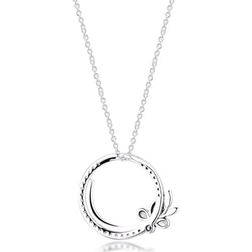 Natural Beauty Necklaces 100% 925 Sterling Silver Jewelry Free Shipping