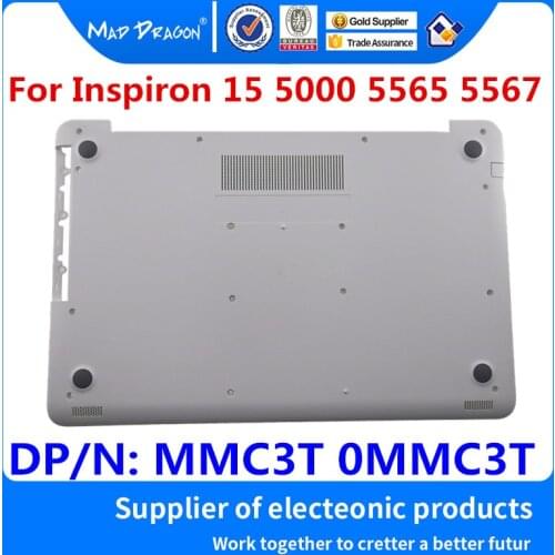 NEW original Bottom Base Cover Assembly White D shell For Dell Inspiron 15 5000 5565 5567 AP1P6000210 MMC3T 0MMC3T DPN: 0MMC3T