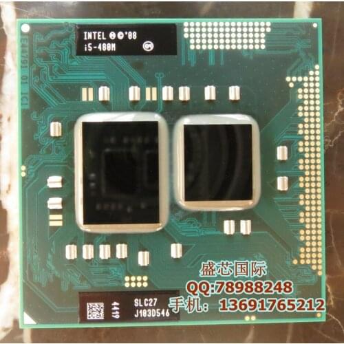 Intel Core I5 480m I5-480M CPU 3M/2.66GHz/2933 MHz/Dual-Core Laptop processor Compatible HM57 HM55(working 100% Free Shipping)