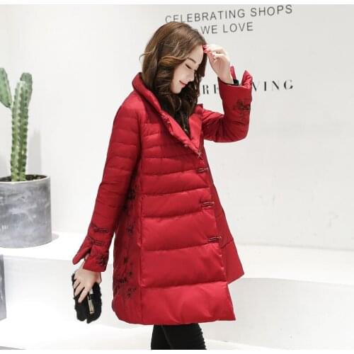 2019 Sale Cotton Bat Sleeved Cotton Liner New Clothes Suit-dress Cloak Cotton-padded Jacket Winter Loose Long Fund Thickening