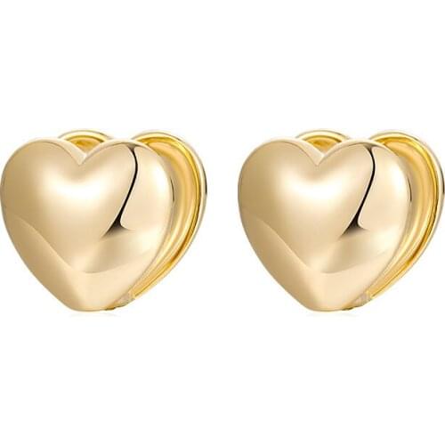 High Quality Ins Studs Earrings Heart Earrings Gift to Girlfriend Woman Cute Accessories Offers With Free Shipping