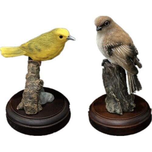 Handmade Painted Bird Series Creative Resin Crafts Tourism Souvenir Gifts Collection Home Decoration