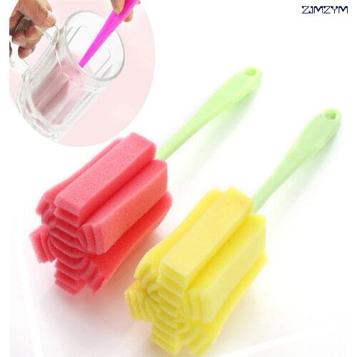 1PC Kitchen Cleaning Tool Sponge Brush For Wine Glass Bottle Coffee Tea Glass Cup the brush of Washing the glass
