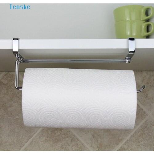 TENSKE Strong Metal Kitchen Bathroom Storage Rack Cupboard Hanging 26x9cm Door Towel Chest Organizer Holder