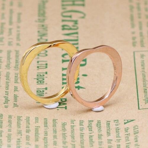 Bewill Hot 100% 925 Sterling Silver Love Arc Ring For Women Fashion Original Jewelry Gift