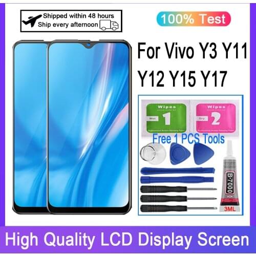 6.35" inch Original LCD For Vivo Y3 Y11 Y12 Y15 Y17 Display Touch Screen Digitizer Assembly Replacement