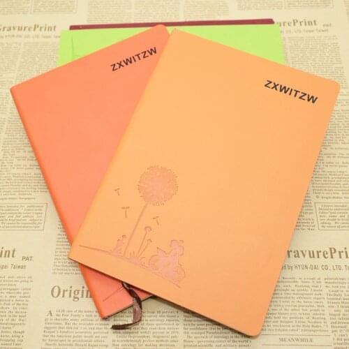 1pcs A5 fashion PU leather notebook high quality thickened meeting record book