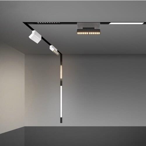 1pcs LED Track Spotlight 6W 12W Magnetic Suspended Ceiling Lamp LED Magnetic Track Lighting for Home Clothing Shoes Shop Stores