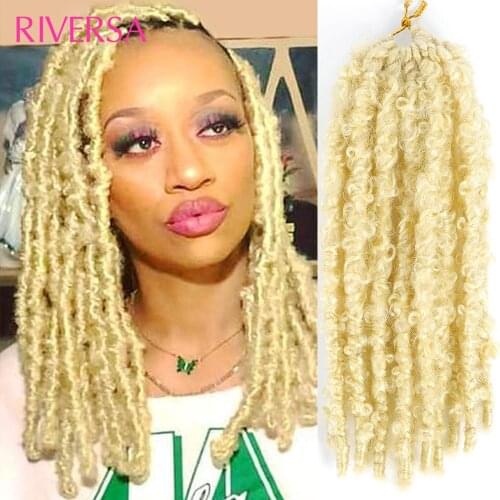 12 inches Synthetic Butterfly Locs New Styles Crochet Hair Braid Distressed Braiding Hair For Black Women Afro Bob Marley Braids