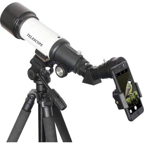 Telescope Cell Phone Adapter Mount Only Applicable with 1.25 Inch Eyepiece Telescope Fits Almost Smartphone on The Market