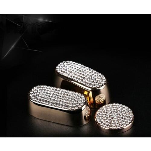 For Mini Cooper F54 F60 Clubman Countryman Car Accessories Electric Seat Adjustable Button Crystals Sticker Decoration Cover