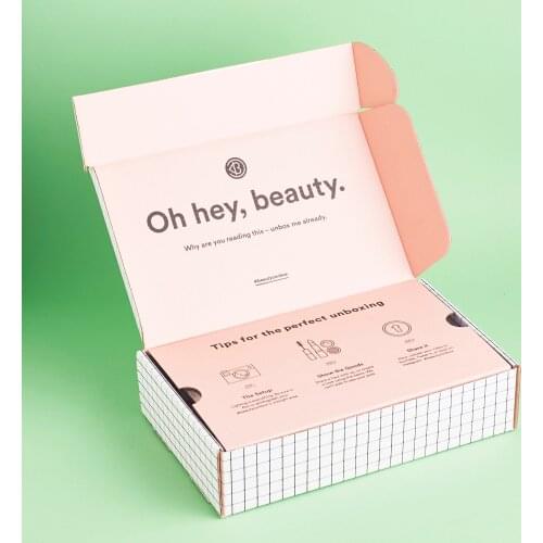 Biodegradable Ecommerce Packaging Box Cosmetics Mailing Box Custom logo Shipping Mailer box