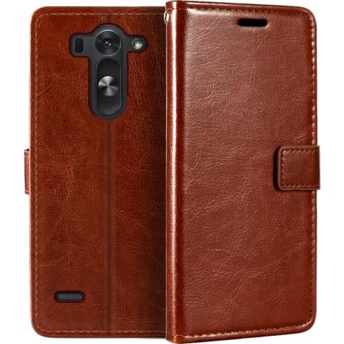Case For LG G3S Wallet Premium Leather Magnetic Flip Case Cover With Card Holder And Kickstand For LG G3 Beat G3 Mini G3 Vigor