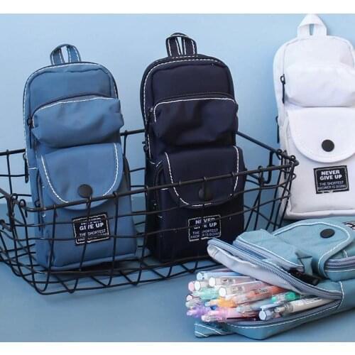 Schoolbag Shape Pencil Case School Supplies Stationery Gifts Boys Girls Creative Pencil Box Pencilcase Backpack Pencil Bag