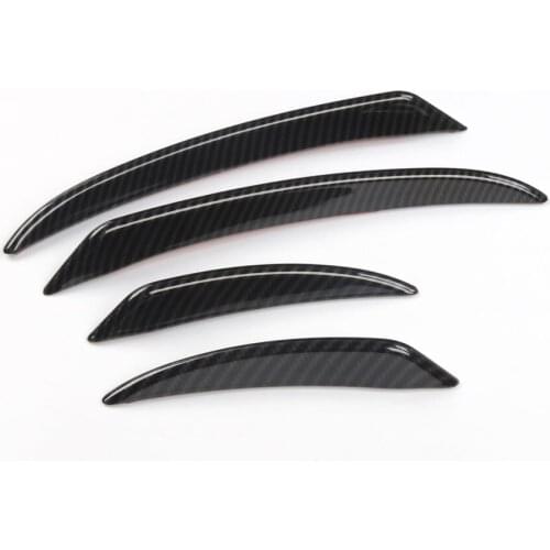 For Ford Mustang 2015 2016 2017 Car Exterior Front Bumper Corner Decoration Strips Trim Styling Accessories ABS 4Pcs