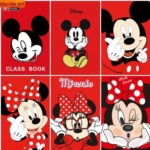Disney Cartoon Minnie Mickey Diamond Painting Diamond Inlaid Diamond Mosaic Full Diamond Embroidery Cross Stitch Kits Home Decor