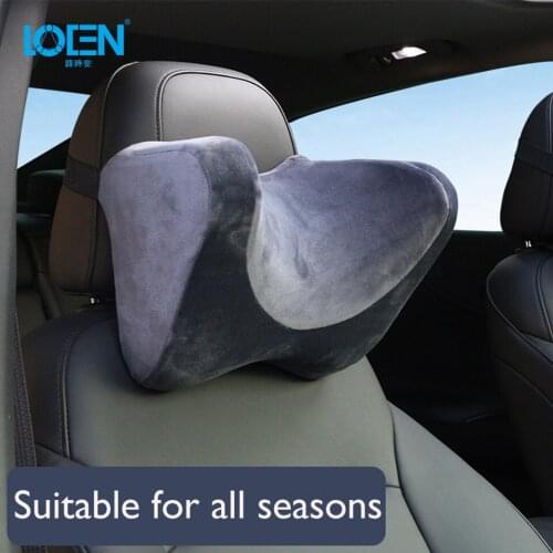 LOEN Plush U Shape Car Headrest Neck Protection Pillow Memory Cotton Car Seat Supplie waist Protection Cervical Vertebra Pillow