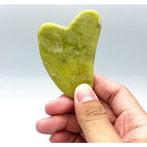 1pc Natural Jade Face Massager Gua Sha Scraper Board Facial Guasha Meridian Muscle Relaxation Face Lifting Thin Gouache Scraper
