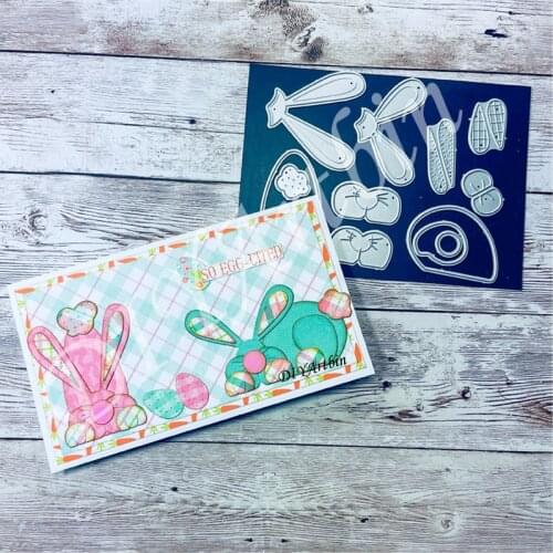 Rabbit Metal Cutting Dies for Making Scrapbooking Album Birthday Card Embossing Cut Die