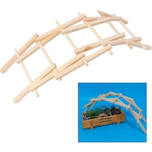Da Vinci Bridge Pathfinders Wood Construction Model Kit Building Blocks Kids Toy Y4UD