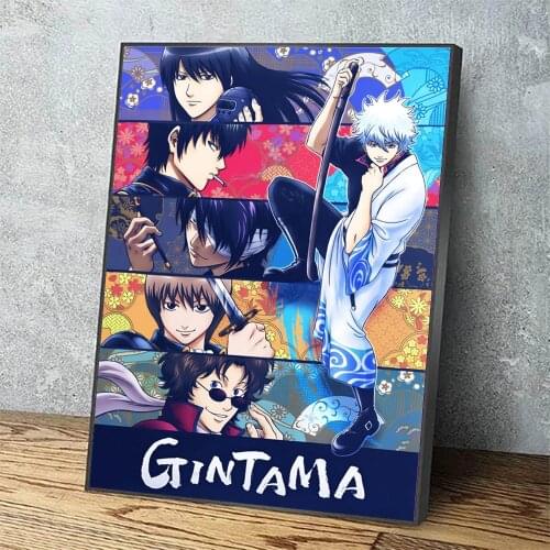 Wall Art Modular Japan Anime Canvas Pictures Gintama Cool Boy Gift Home Decor Painting Prints Poster Living Room Cuadros Frame