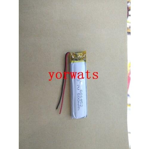 New Hot A Rechargeable Li-ion Cell 3.7V polymer lithium battery 601452 500mah direct sale