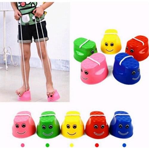 Adorable Jumping Stilts Walk Stilt Jump Outdoor Fun Sports Toy for Kids Children 1Piece 7 Colors 2017 NEW Support Drop Shipping