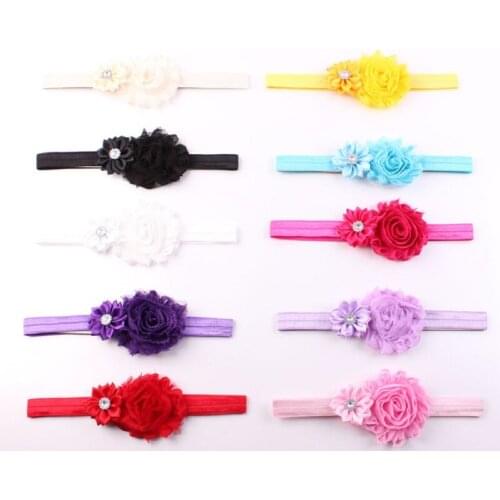 Lace Floral Solid Baby Girls Hairbands Hair Clip Princess Headband Children Hair Band Headwear Ribbon Newborn Accessories H26