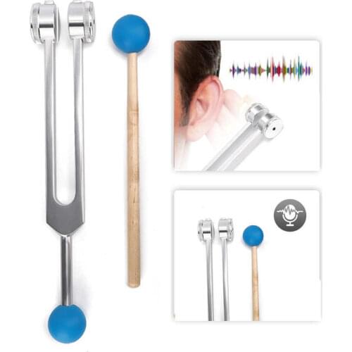 OM136.1 Frequency Tuning Fork Yoga Meditation Tuning Energy Fork With Hammer Ear Care Tools Set Kit Tuning Fork