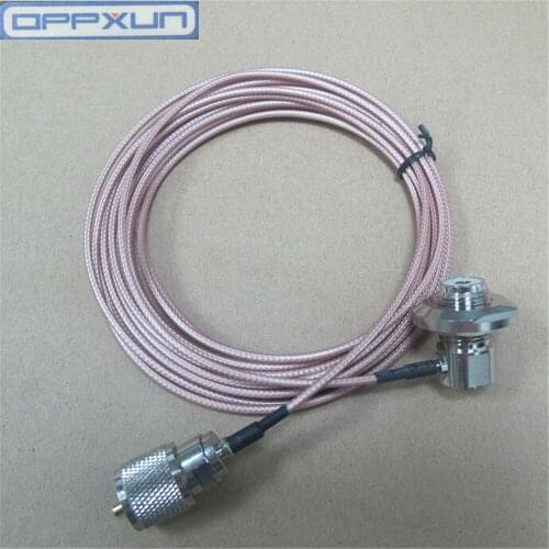 Oppxun Zuiver Koper 50-1 .5 Lijn 5 M Lengte SO239 Interface Lijn Voor Kenwood TM261 TM471 TK868 Qyt 7900D 8900 Radio 'S