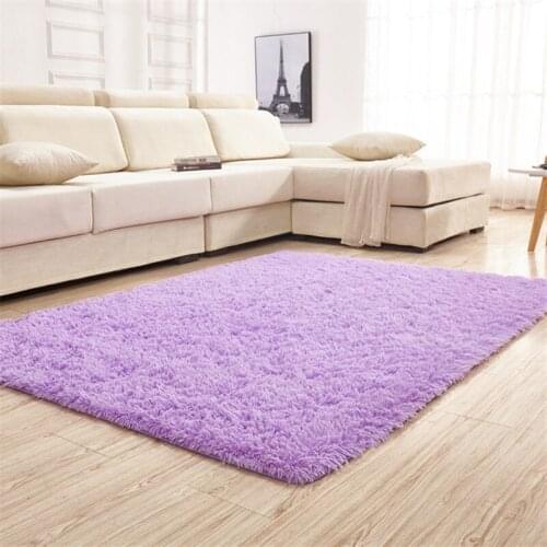 Nordic white living room carpet coffee table cushion room bedroom floor mat bedside blanket cute rectangular plush floor rug