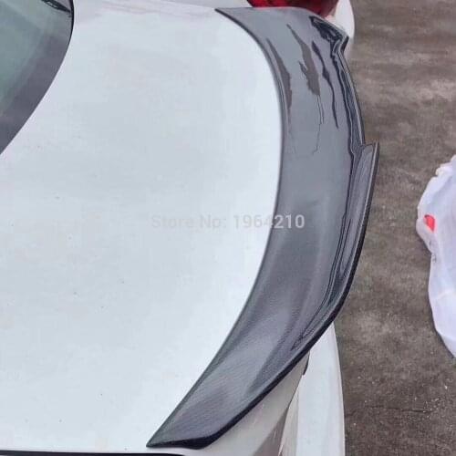 For BMW F30 330i 335i 2013-2018 PSM Style F30 Spoiler Car Styling Carbon Fiber Rear Trunk Spoiler Tail Boot Lip Wing