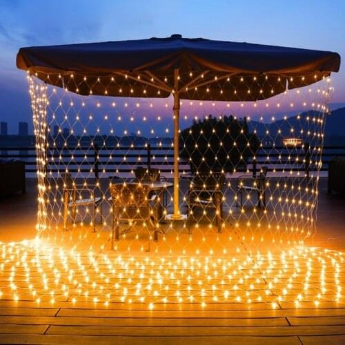 LED Net Curtain Mesh Fairy String Light Christmas 3x2m 200led 110V 220V Party Wedding New Year Garland Outdoor Garden Decoration